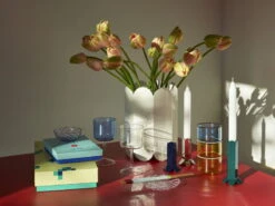 HAY Vase Arcs, Blanc 9 HAY Vase Arcs, Blanc -Hay Magasin Arcs Vase Arcs Candleholder Tint Glass Tint Wineglass HAY Play Colour Sticks Spin Saucer