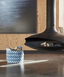 HAY Corbeille En Perles Avec Poignées, 40 cm, Blue Dash 7 HAY Corbeille En Perles Avec Poignées, 40 cm, Blue Dash -Hay Magasin Bead Basket With Handle blue dash 01