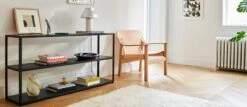 HAY Fauteuil Lounge Bernard, Chêne - Cuir Naturel 11 HAY Fauteuil Lounge Bernard, Chêne - Cuir Naturel -Hay Magasin Bernard nature leather cover wb lacquer oak base New Order Shelving System charcoal