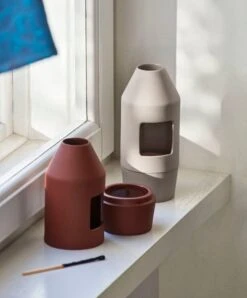 HAY Diffuseur De Parfum Chim Chim, Beige Clair -Hay Magasin Chim Chim Scent Diffuser dark terracotta light beige
