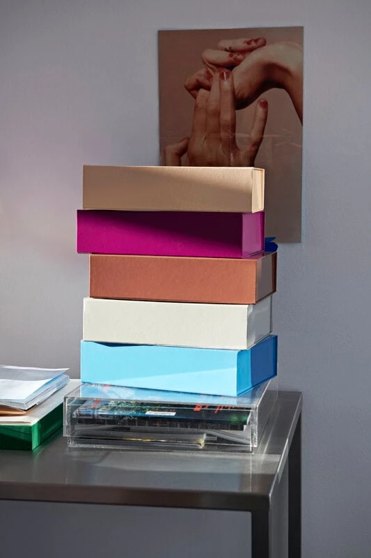 HAY Boîte De Rangement Colour, Modèle S, Violet Vif 2 HAY Boîte De Rangement Colour, Modèle S, Violet Vif – Image 2