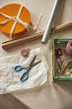 HAY Boîte De Rangement Ronde Colour, Jaune D’œuf 8 HAY Boîte De Rangement Ronde Colour, Jaune D’œuf -Hay Magasin Colour Storage Round egg yolk Grip Scissors L blue