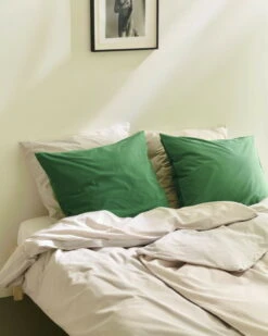 HAY Taie D’oreiller Duo, Matcha -Hay Magasin Duo Pillow Case matcha Duo Duvet Cover ivory