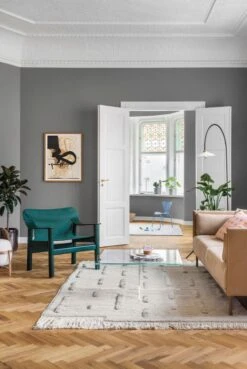 HAY Canapé Silhouette 3 Places, Linara 142/Silk Cognac - Chêne Huilé -Hay Magasin Fds8 muokattu