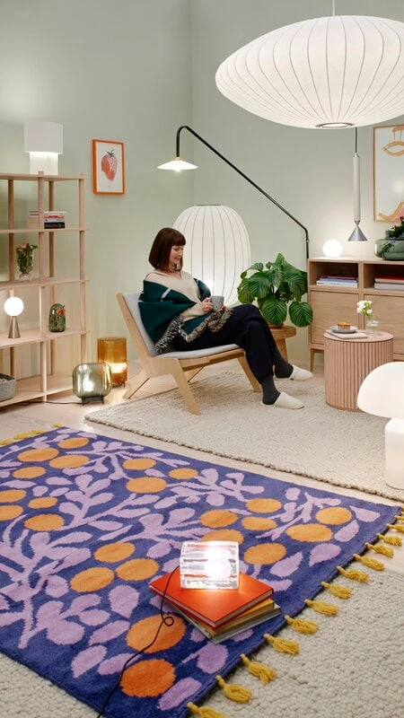 HAY Tapis Peas Random, Soft Grey 2 HAY Tapis Peas Random, Soft Grey – Image 2