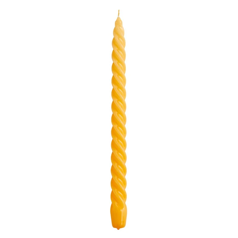 HAY Bougie Twist Long, Jaune Chaud 1 HAY Bougie Twist Long, Jaune Chaud