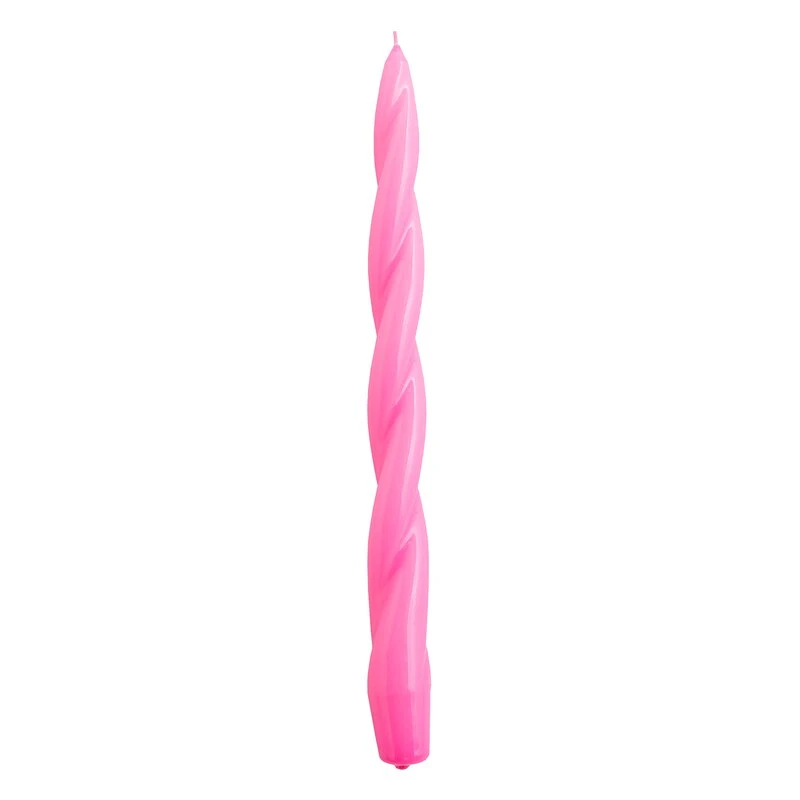 HAY Bougie Soft Twist, Rose Foncé 1 HAY Bougie Soft Twist, Rose Foncé