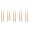 HAY Bougies Mini Swirl, 10 pièces, Rose Clair