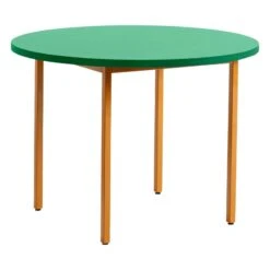 HAY Table Two-Colour, 105 Cm, Ocre - Vert Menthe