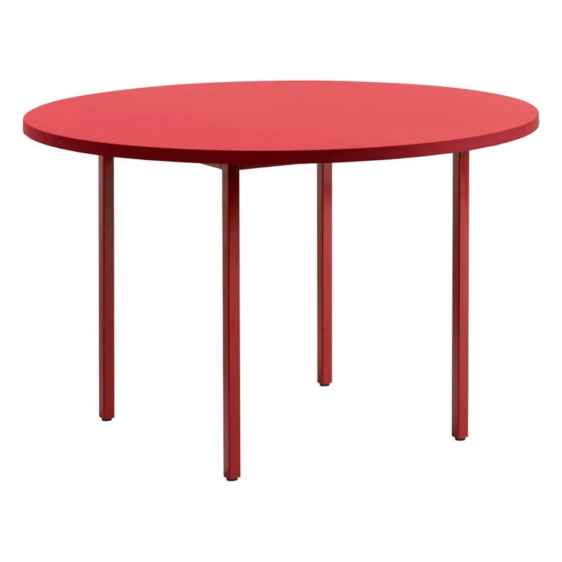 HAY Table Two-Colour, 120 Cm, Rouge Marron - Rouge 1 HAY Table Two-Colour, 120 Cm, Rouge Marron - Rouge