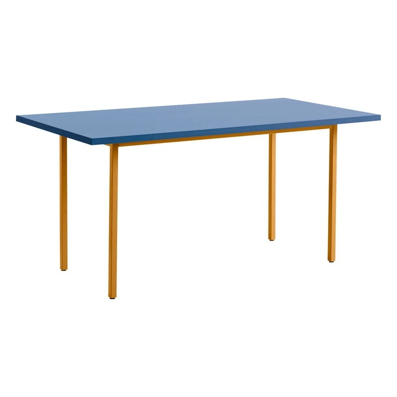 HAY Table Two-Colour, 160 X 82 Cm, Ocre - Bleu 1 HAY Table Two-Colour, 160 X 82 Cm, Ocre - Bleu