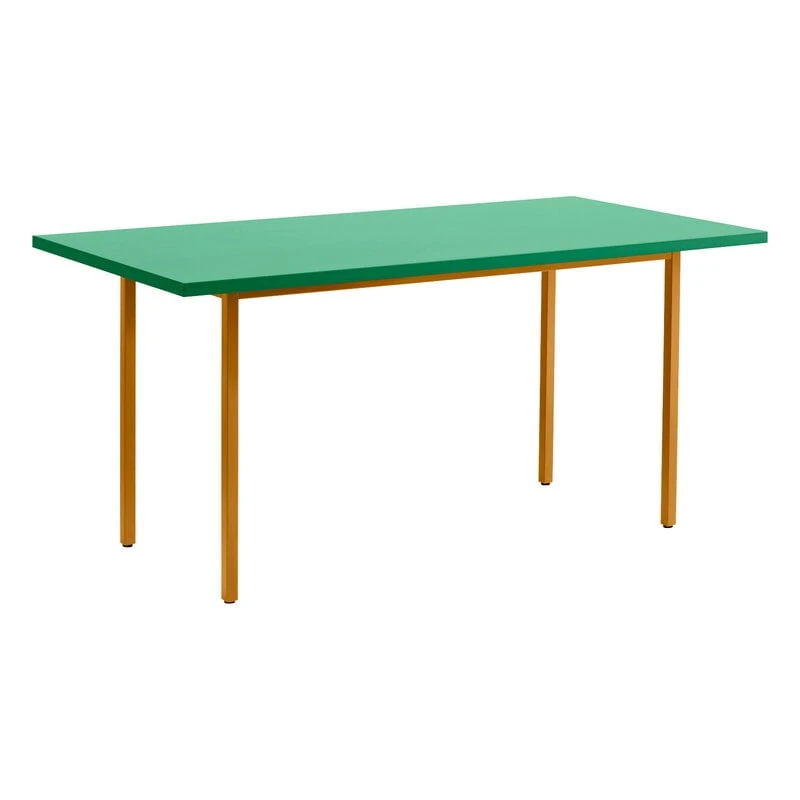 HAY Table Two-Colour, 160 X 82 Cm, Ocre - Vert Menthe 1 HAY Table Two-Colour, 160 X 82 Cm, Ocre - Vert Menthe