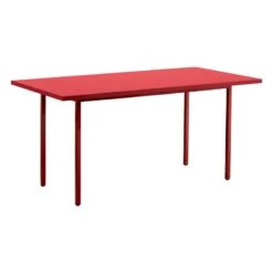 HAY Table Two-Colour, 160 X 82 Cm, Rouge Marron - Rouge