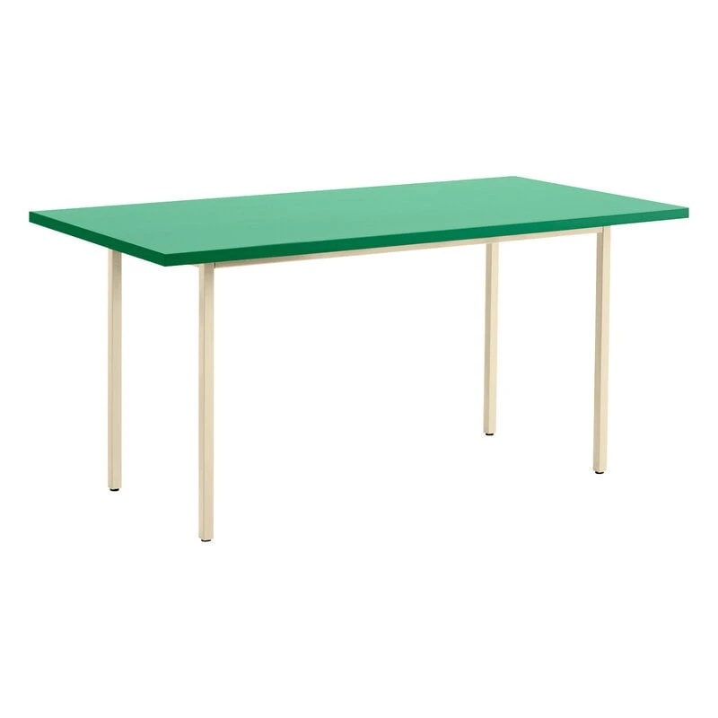 HAY Table Two-Colour, 160 X 82 Cm, Ivoire - Vert Menthe 1 HAY Table Two-Colour, 160 X 82 Cm, Ivoire - Vert Menthe