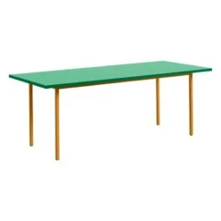 HAY Table Two-Colour, 200 X 90 Cm, Ocre - Vert Menthe