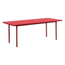 HAY Table Two-Colour, 200 X 90 Cm, Rouge Marron - Rouge