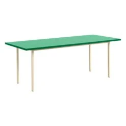 HAY Table Two-Colour, 200 X 90 Cm, Ivoire - Vert Menthe