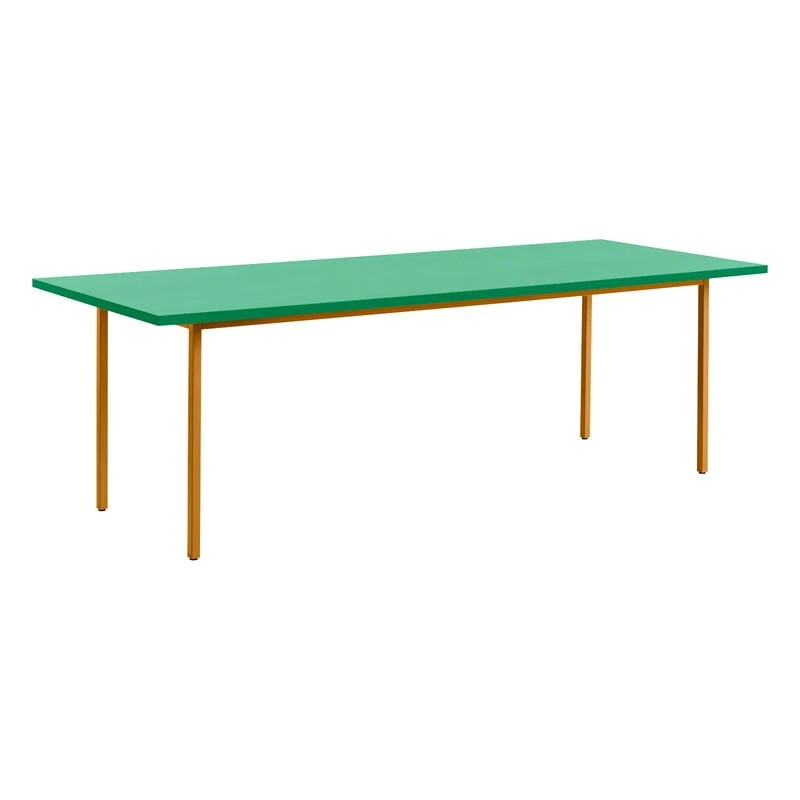 HAY Table Two-Colour, 240 X 90 Cm, Ocre - Vert Menthe 1 HAY Table Two-Colour, 240 X 90 Cm, Ocre - Vert Menthe