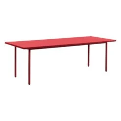 HAY Table Two-Colour, 240 X 90 Cm, Rouge Marron - Rouge