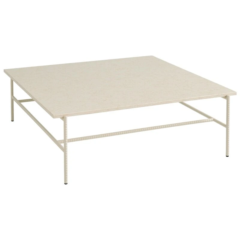 HAY Table Basse Rebar, 100 x 104 cm, Albâtre - marbre Beige 1 HAY Table Basse Rebar, 100 x 104 cm, Albâtre - marbre Beige