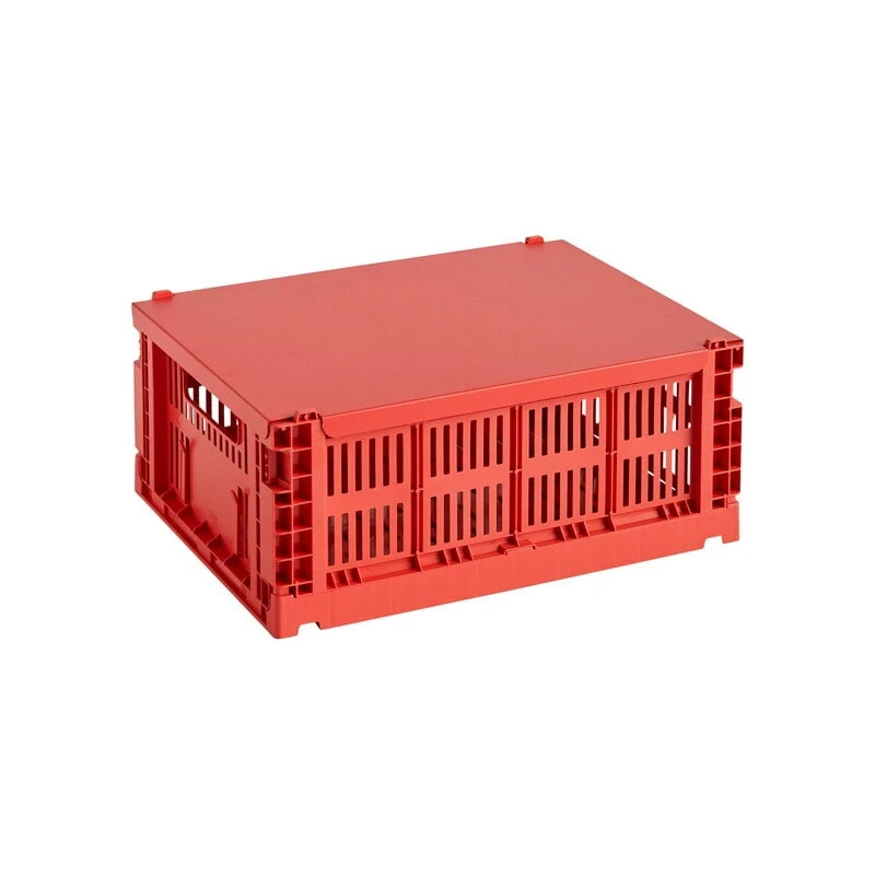 HAY Couvercle Colour Crate, M, Rouge 2 HAY Couvercle Colour Crate, M, Rouge – Image 2