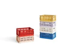 HAY Colour Crate, M, Plastique Recyclé, Jaune Doré 8 HAY Colour Crate, M, Plastique Recyclé, Jaune Doré -Hay Magasin HAY Colour Crate M