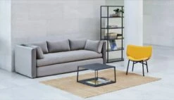 HAY Étagère Eiffel, Carrée, 4 étages, Noir 9 HAY Étagère Eiffel, Carrée, 4 étages, Noir -Hay Magasin Hackney 3 seater Lola warm grey Eiffel Coffee Table Square Moire Kelim 170x240 warm yellow New Order Dapper
