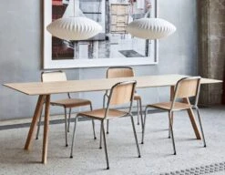 HAY Suspension Nelson Saucer Bubble, Modèle M 11 HAY Suspension Nelson Saucer Bubble, Modèle M -Hay Magasin Halftime chromed base matt lacquered oak CPH30 matt lacquered oak Bubble Lamp Saucer M