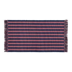 HAY Tapis D’entrée Stripes And Stripes, Navy Cacao