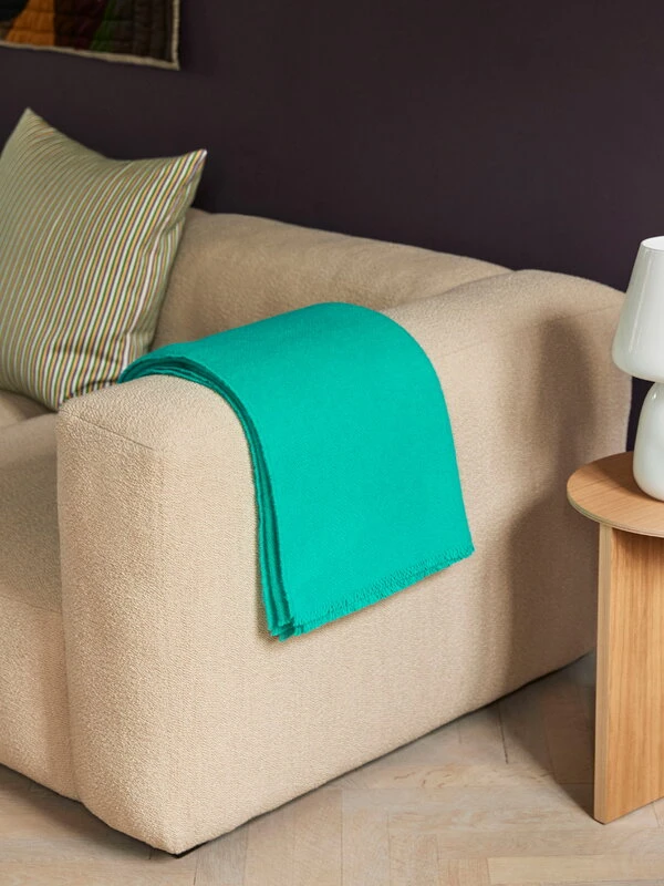 HAY Couverture Mono, 130 x 180 cm, Aqua Green 3 HAY Couverture Mono, 130 x 180 cm, Aqua Green – Image 3