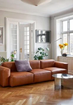 HAY Table Slit, 45 Cm, Acier Poli 8 HAY Table Slit, 45 Cm, Acier Poli -Hay Magasin Mags Soft Low silk cognac2C light grey stitches Slit Table XL mirror Fifty Fifty Floor Lamp ash grey 1