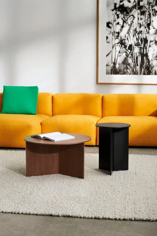 HAY Table Slit Wood, 65 cm, Noyer Laqué – Image 3