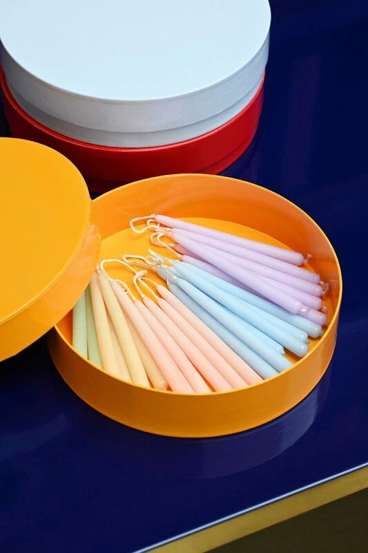 HAY Bougies Mini Conical, Lot De 12, Bleu Clair 2 HAY Bougies Mini Conical, Lot De 12, Bleu Clair – Image 2