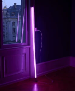 HAY Lampe LED Neon Tube Slim, 120 cm, Rose -Hay Magasin Neon Tube LED pink