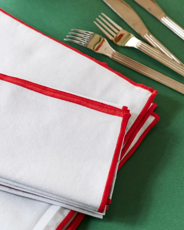 HAY Serviettes De Table Outline, Lot De 4, Bleu Clair 4 HAY Serviettes De Table Outline, Lot De 4, Bleu Clair – Image 4