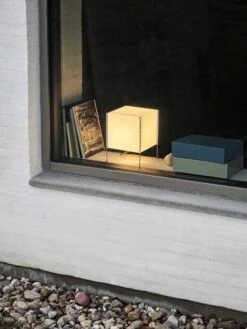 HAY Lampe De Table Paper Cube, Blanc -Hay Magasin Paper Cube Table Lamp Colour Storage
