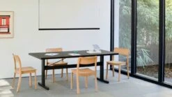 HAY Suspension Factor Linear, Directional 1500, Soft Black 9 HAY Suspension Factor Linear, Directional 1500, Soft Black -Hay Magasin Pastis Armchair and Side Chair wb lacquer oak Passerelle Table ink black Factor Linear soft black 1