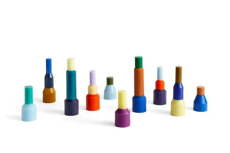 HAY Bougie Haute Pillar, Modèle S, Bleu Clair 2 HAY Bougie Haute Pillar, Modèle S, Bleu Clair – Image 2