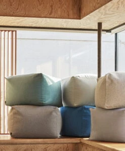 HAY Pouf, Crème Moucheté 7 HAY Pouf, Crème Moucheté -Hay Magasin Pouf eucalyptus warm grey persian blue grey sprinkle cream sprinkle