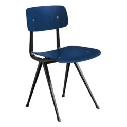HAY Chaise Result, Noir - Bleu Foncé