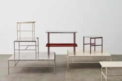 HAY Table Basse Rebar 80 x 49 cm, Gris Fossile - Marbre Gris 8 HAY Table Basse Rebar 80 x 49 cm, Gris Fossile - Marbre Gris -Hay Magasin Rebar Coffee Table family 1