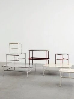 HAY Table D’appoint Rebar 75 x 44 cm, Gris Fossile - Marbre Gris 9 HAY Table D’appoint Rebar 75 x 44 cm, Gris Fossile - Marbre Gris -Hay Magasin Rebar Coffee Table family 01 1