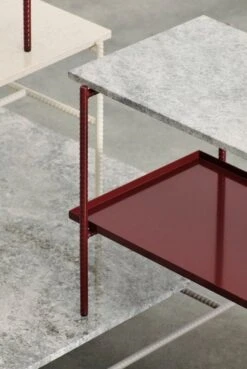 HAY Table Basse Rebar, 100 x 104 cm, Albâtre - marbre Beige 8 HAY Table Basse Rebar, 100 x 104 cm, Albâtre - marbre Beige -Hay Magasin Rebar Coffee Table family detail 04