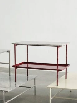 HAY Table Basse Rebar, 100 x 104 cm, Albâtre - marbre Beige 10 HAY Table Basse Rebar, 100 x 104 cm, Albâtre - marbre Beige -Hay Magasin Rebar Coffee Table family detail 05