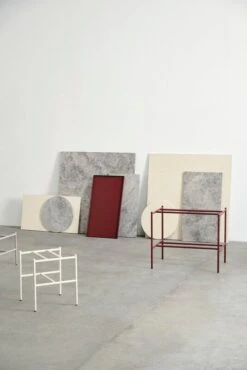 HAY Table D’appoint Rebar, 75 x 44 cm, Albâtre - marbre Beige 10 HAY Table D’appoint Rebar, 75 x 44 cm, Albâtre - marbre Beige -Hay Magasin Rebar Coffee Table family detail 07 1