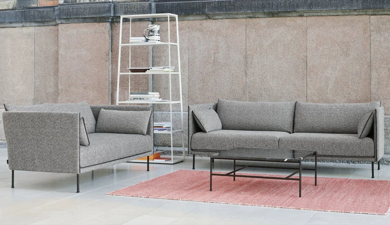 HAY Canapé Silhouette 3 Places, Olavi 03/Silk Black - Acier Noir 6 HAY Canapé Silhouette 3 Places, Olavi 03/Silk Black - Acier Noir – Image 6