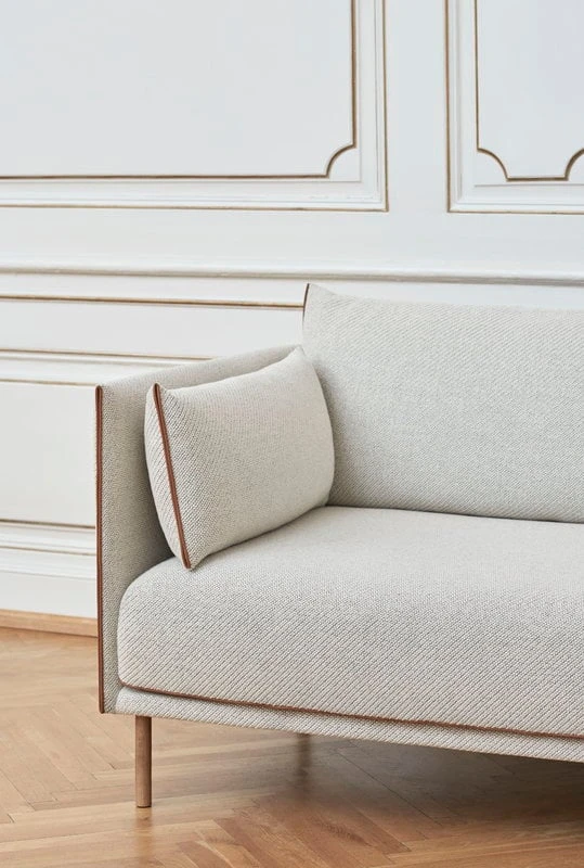 HAY Canapé Silhouette 2 Places, Coda 100/Silk Cognac - Chêne Huilé 4 HAY Canapé Silhouette 2 Places, Coda 100/Silk Cognac - Chêne Huilé – Image 4