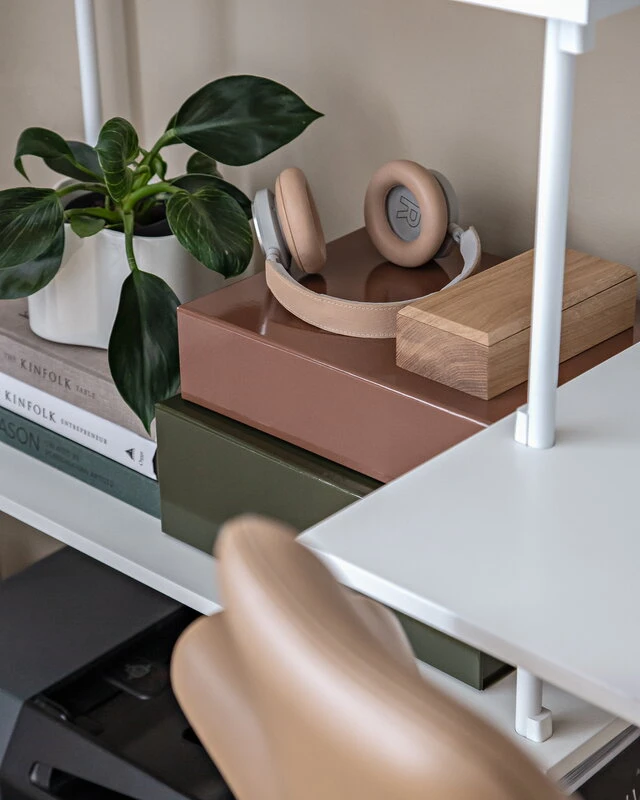 HAY Boîte De Rangement Colour, Modèle S, Chocolat Au Lait 2 HAY Boîte De Rangement Colour, Modèle S, Chocolat Au Lait – Image 2