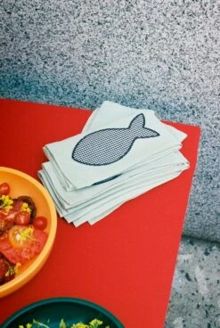 HAY Serviette De Table Sobremesa, 4 pièces, Vert 6 HAY Serviette De Table Sobremesa, 4 pièces, Vert -Hay Magasin Sobremesa Napkin Set of 4 green 02