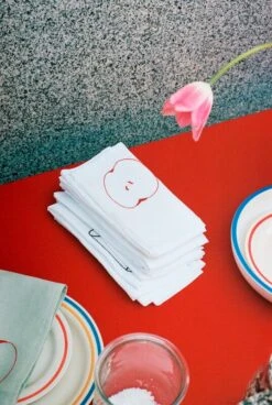 HAY Serviette De Table Sobremesa, 4 pièces, Blanc -Hay Magasin Sobremesa Napkin Set of 4 white